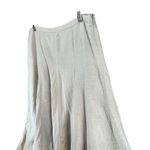 INC International Concepts Skirt Women 4 Linen A Line Flare Midi Cottage Granola Tan Photo 1