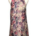 Tobi Pink Purple Gold Ivory Floral Shift Dress L Photo 0