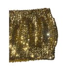 Stunning Gold Sequin Stretch Tube Top USA Made 10"x9.75" – Retro Womens Classic Size undefined Photo 2