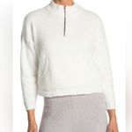 RDI  Cozy 1/2 Zip Fuzzy Pullover White Photo 0