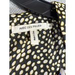 Avec Les Filles Black White Polka Dot Long Sleeve Romper XS Photo 5