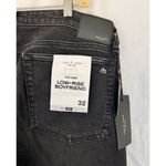 Rag and Bone  Womens Cornelia Dre Low Rise Slim Boyfriend Jeans Black Size 32 Photo 5