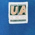 Uniform Advantage  UA Scrubs Solid Blue Scrub Top Shirt Size XS Photo 3