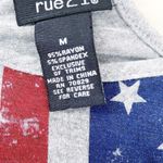 Forever 21  Womens Top Medium Gray Stars Stripes USA Tank Cami Americana Summer Photo 1