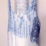 NWOT Blue Silk Maxi Tie Dye Dress💥 Size M Photo 3