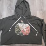 Wild Fable Handmade Quilted Pumpkin Hoodie Fall Autumn Halloween Art to Wear Photo 4