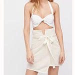 For Love & Lemons NWT x Free People Knitz Andi Mini Skirt in Cream Size XS Photo 8