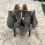 L.A.M.B. Gwen Stefani Kamy Gunmetal leather heels size 8.5 Photo 3