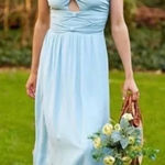 Altar'd State  Bella Bow‎ Midi Dress Baby Blue Size Small Photo 0