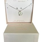 LC Lauren Conrad Lauren Conrad Mother of Pearl “I” Necklace with Diamond Studs Photo 9