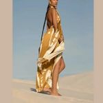 DIARRABLU Mailys Gold‎ Convertible Maxi Dress Size XS Gold Photo 4