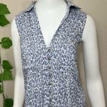 Anthropologie Maeve Blue Paint Splattered Top Photo 2