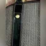 Eric Javits New York Woven Raffia Leather Shoulder Bag Gold Photo 5