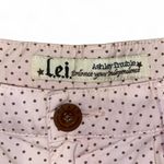 2010s low rise micro mini baby pink and brown polka dot shorts Size undefined Photo 2