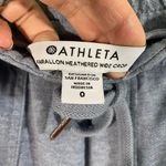Athleta  Women's Light Blue Farallon Heathered Wide Crop Casual Pants Size 0 Photo 3