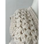 American Vintage Vintage XS 70s sleeveless hand knit granny core boho vest cream boho farm core Photo 3