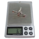 ZUNI Artist Signed LES Southwestern Natural Coral Vintage Ring Sz 5 Photo 9