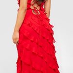 Boohoo Strappy Ruffle Maxi Dress Photo 1