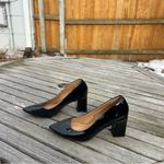 Abound  Audry Black Faux Leather Block‎ Heel Pump size 6.5 Photo 4