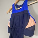 Athleta Tri-ssential Loose Tankini Top Only Size XS Blue Peach Sporty Swim Beach Photo 4