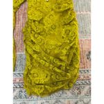NWT For Love & Lemons Tiana Mini Dress Size XS In Yellow Lace Sheer Overlay Photo 6
