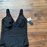 Aqua Green Women’s Black One Piece Bathing Suit Size Large 12-14 NWT Photo 5