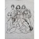 Disney Princess Shirt Women XXL Gray Short Sleeve Crew Neck Casual Top Classic Photo 1