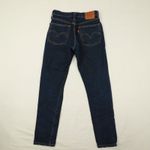 Levi's Premium 501S Button Fly Blue Dark Wash Skinny Jeans size 24x26 Photo 13