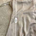 She & Sky  Satin Metallic Gold Slip Dress Photo 4