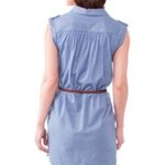 Cherokee sleeveless shirt dress blue size size M belted Photo 5