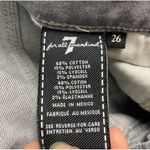7 For All Mankind  Gray Gwenevere Distressed‎ Skinny Leg Ankle Jeans Photo 6