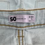 NWT Kohl's SO Juniors Crochet Granny Square High Waisted Denim Shorts Size 3 26" Red Photo 6