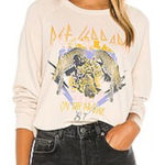 Daydreamer  Women’s Def Leppard Adrenalize Sweatshirt‎ in Ivory Size Med Photo 0