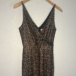 Dress the Population NEW Helen Lace Trumpet Gown Maxi Dress Black Orange Goth Photo 2