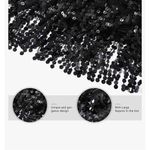 Victray Belly Dance Skirt Fringe Sequin Skirt Tassel Sparkly Skirts Party Dress Black Size undefined Photo 2