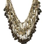 Coldwater Creek Vintage  Art Nouveau Gold Tone Tear Drop Necklace Earrings Set Photo 3