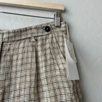 NEW Massimo Alba Sardina Bermuda High Rise Tailored‎ Linen Shorts Neutral IT 42 White Size 8 Photo 3