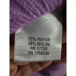 Merona Purple Ribbed Hem Wrap Sweater 1X Photo 5