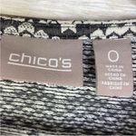 Chico's Chico’s Tribal Fair Isle Southwestern Full Zip Knit Jacket Black Ivory Small Photo 10