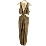 Nanushka Amor Summer Tweed Cut Out Brown Check V Photo 4
