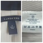 Lands' End Lands’ End Blazer 2 Button Closure Notch Lapel Wool Blend Blue Women’s Size 12 Photo 10