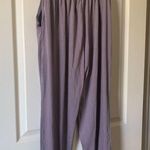 Ficerd Womens Lavender Lounge Pants With High Waist & Pockets Soft Stretch Mater Size M Photo 0