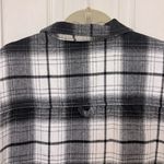 No Boundaries  Black & White Plaid Shacket Photo 6