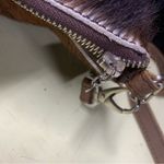MARCIANTE BRANDS BROWN & WHITE FUR & LEATHER CROSSBODY BAG Photo 7