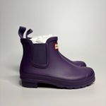Hunter Original Waterproof Chelsea Rain Boots in Dark Iris Photo 3
