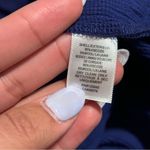 Intermix Royal Navy Blue Wrap Ruffle Dress Wool Blend- Size 8 Photo 12