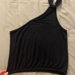 American Eagle  Black One Shoulder Tank Photo 0