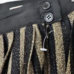 Modcloth  Holiday Glitz the Spot Pleaded Stripped Midi Skirt Size 1X Photo 7