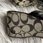 Coach  Poppy Dorann  black and gray slip-on wedge sandals 8.5 women’s Photo 2