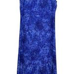 Vintage Y2K Sheer Floral Maxi Dress Size 8 Blue Whimsical Fairy Dainty Cottage Photo 0